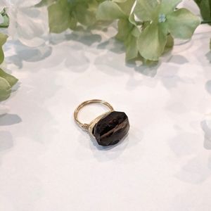 Anthropologie Smoky Quartz Ring